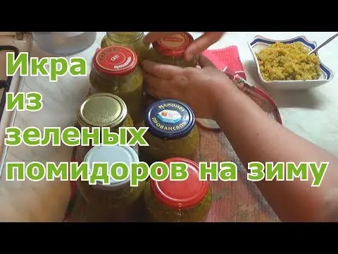 Recipe for spicy green tomato caviar