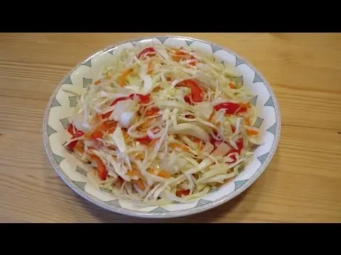 Recipe for sweet pickled cabbage for the winter