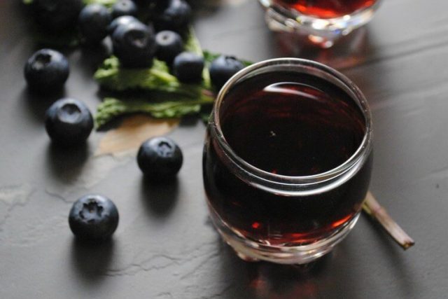 Recipe for tincture, liquor, moonshine and blueberry liqueur