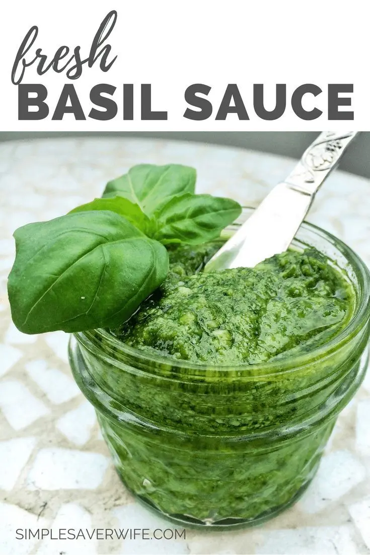 Recipe for winter basil sauce