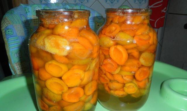 Recipes for apricots in their own juice