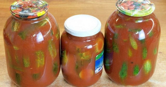 Recipes for cucumbers in tomato juice for the winter: pickling and canning rules