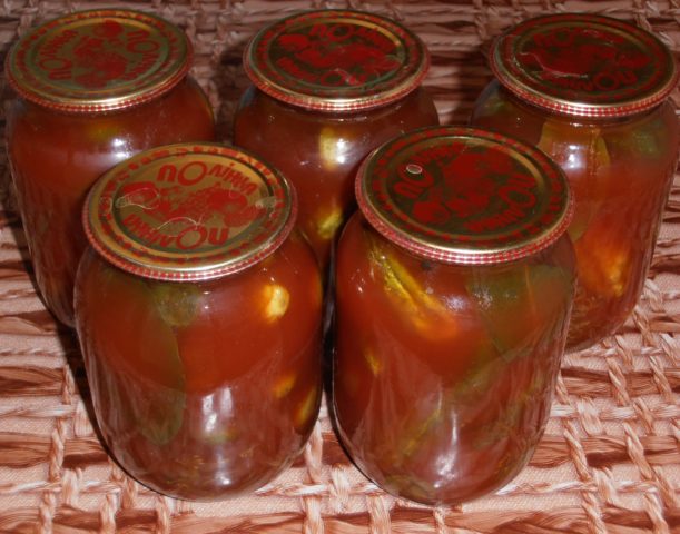 Recipes for cucumbers in tomato juice for the winter: pickling and canning rules