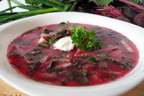 Recipes for dishes from beet tops