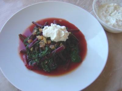 Recipes for dishes from beet tops