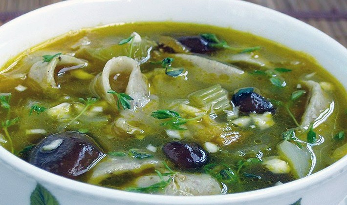 Recipes for frozen champignon soups