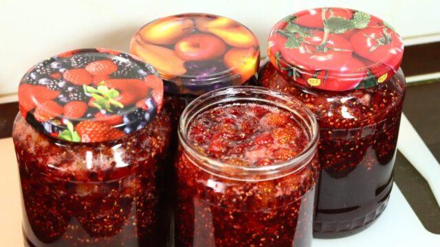 Recipes for making strawberry and raspberry jam for the winter