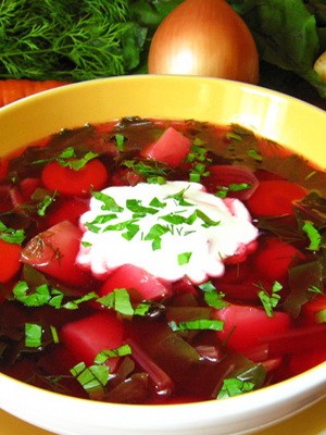 Recipes for mushroom soup and borscht