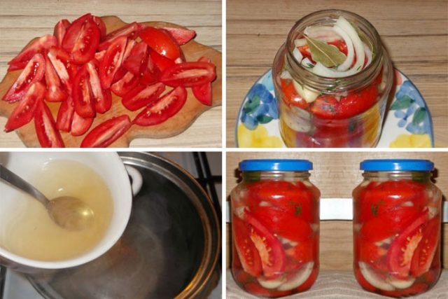 Recipes for tomato slices for the winter