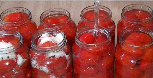 Recipes for tomato slices for the winter