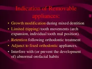 Removable orthodontic appliances &#8211; indications, types and rules of use