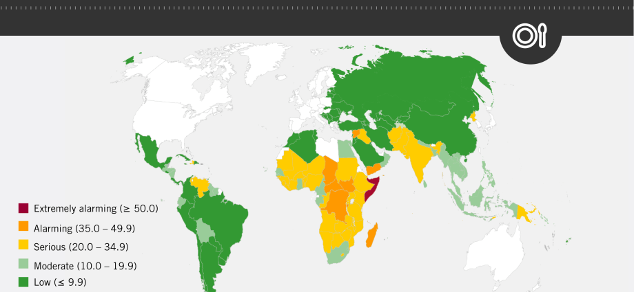 Report: An alarming number of people starving in 29 countries