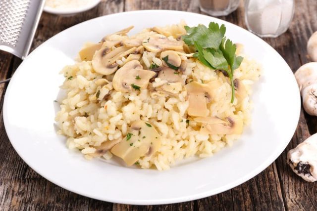 Risotto with champignons: recipes with photos