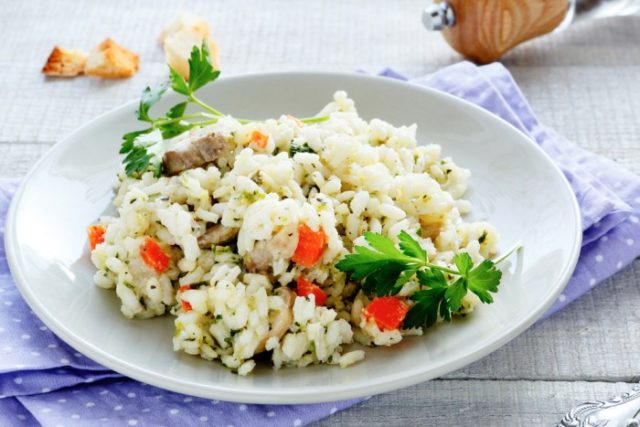 Risotto with champignons: recipes with photos