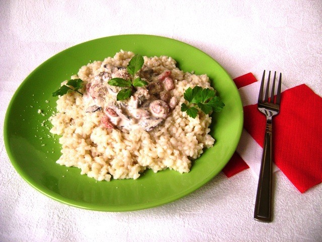 Risotto with champignons: recipes with photos