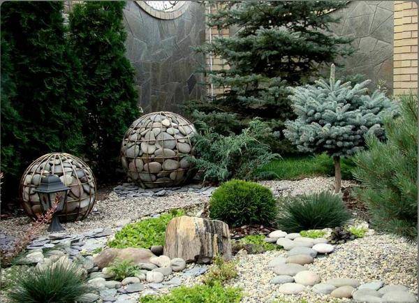 Rockeries in landscape design + photo