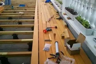 Roof terrace installation 