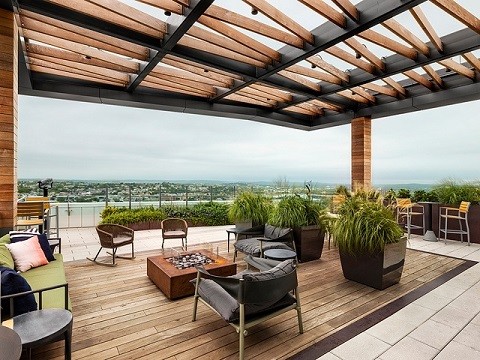 Roof terrace installation 