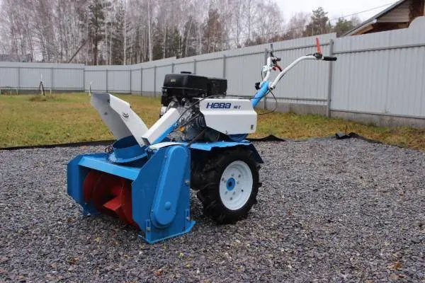 Rotary snow blower on the SM-600N motor-block