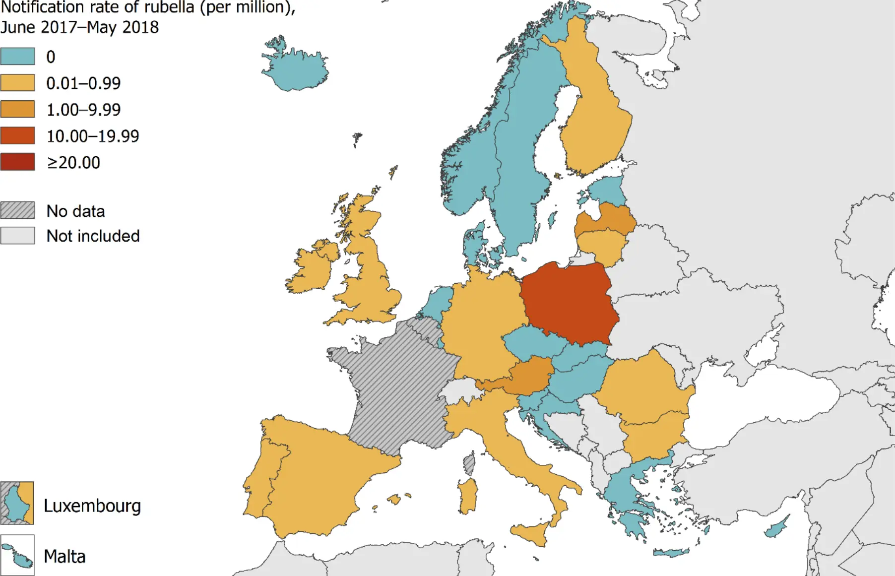 Rubella &#8211; almost all cases from all over the EU were in Poland