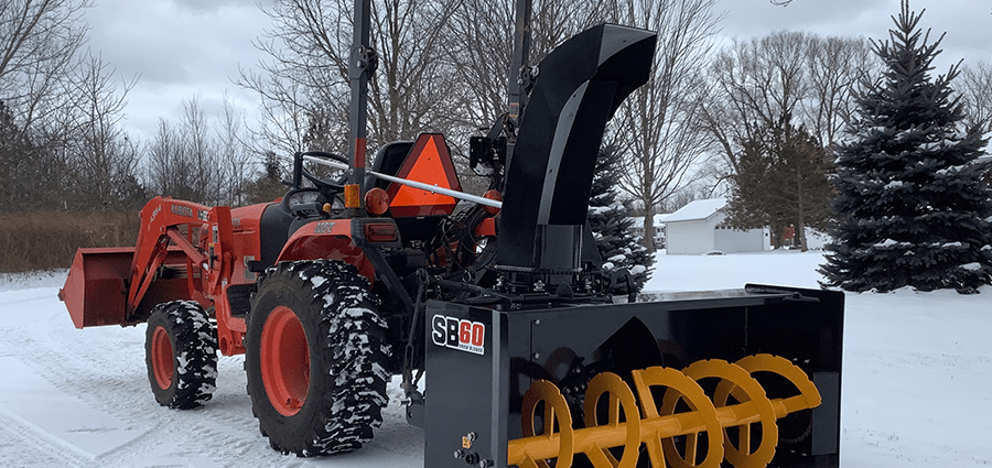 Rules for operating a snow blower with a Luch walk-behind tractor