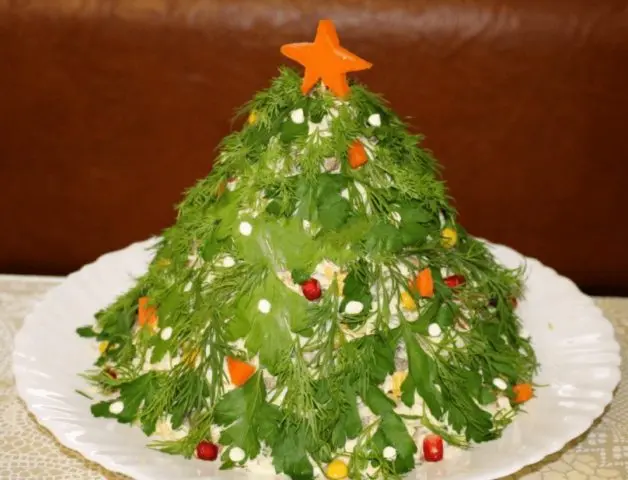 Salad Herringbone for the New Year and Christmas