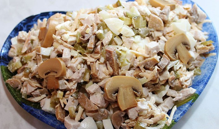 Salad recipes with milk mushrooms