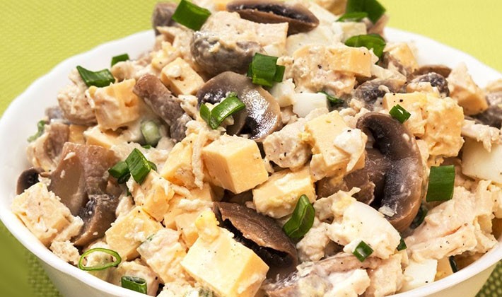 Salad recipes with milk mushrooms