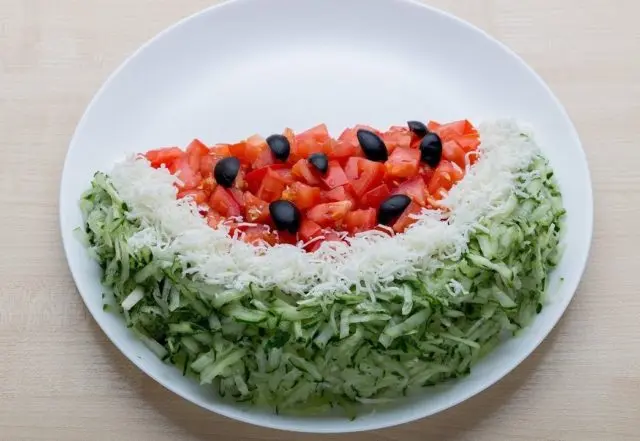 Salad Watermelon slice: recipes with chicken, grapes, mushrooms