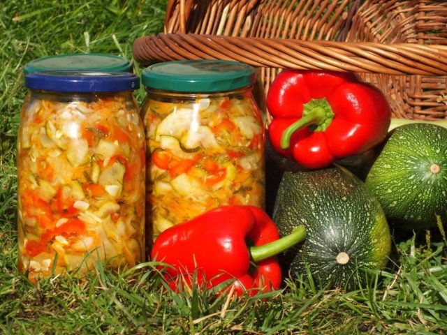 Salads from cucumbers, zucchini and peppers for the winter: recipes with photos at home