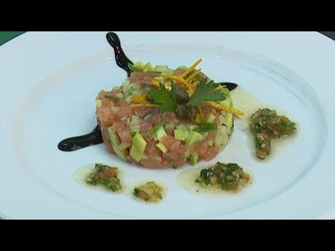 Salmon tartare with avocado