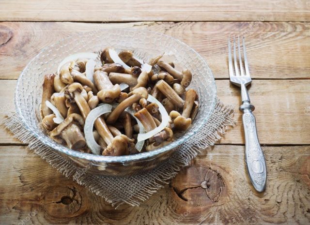 Salted mushrooms