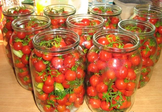 Salted tomatoes with mustard