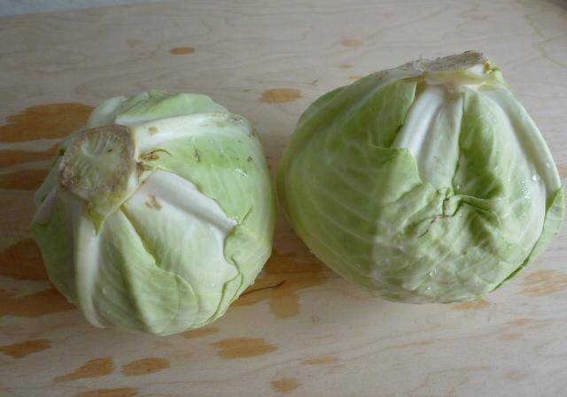 Salting cabbage in a hot way with vinegar