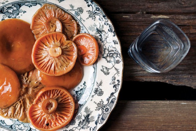 Salting mushrooms in a hot way: with garlic, mustard seeds, in 