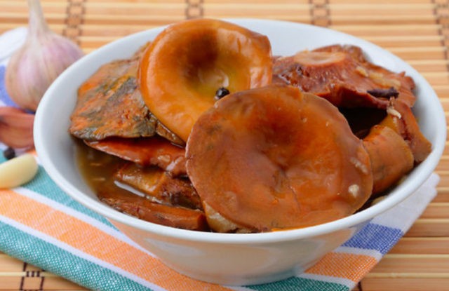 Salting mushrooms in a hot way: with garlic, mustard seeds, in 