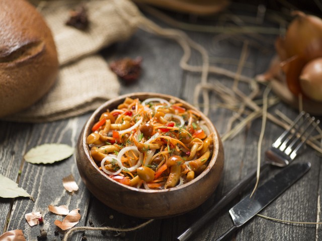 Salting mushrooms in a hot way: with garlic, mustard seeds, in 