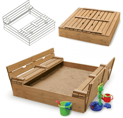 Sandbox for giving with a lid 