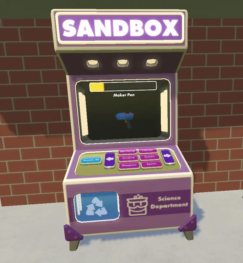 Sandbox machine + photo