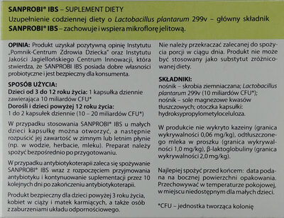 Sanprobi IBS &#8211; action, contraindications, precautions