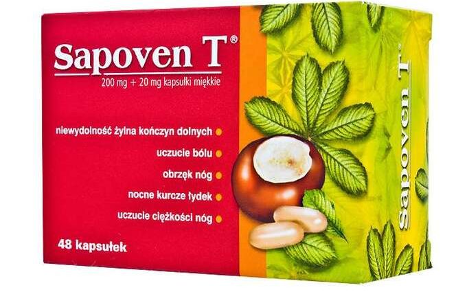 Sapoven T &#8211; indications, dosage, contraindications, side effects of the drug for venous circulation disorders