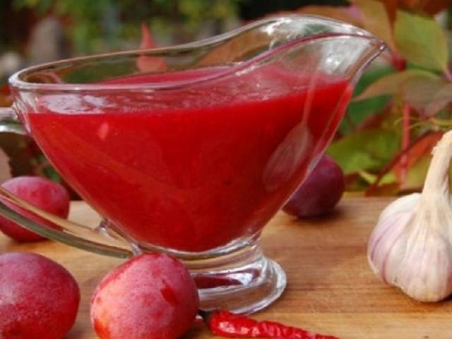 Satsebeli sauce from plums