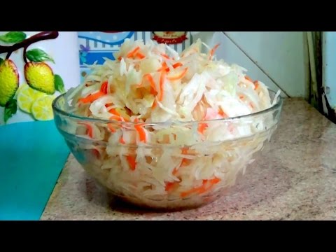 Sauerkraut: a classic recipe for a 3 liter jar