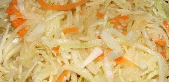 Sauerkraut per day with vinegar