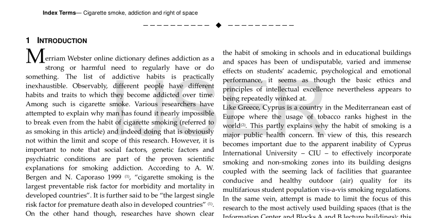 Second-hand smoke affects academic performance