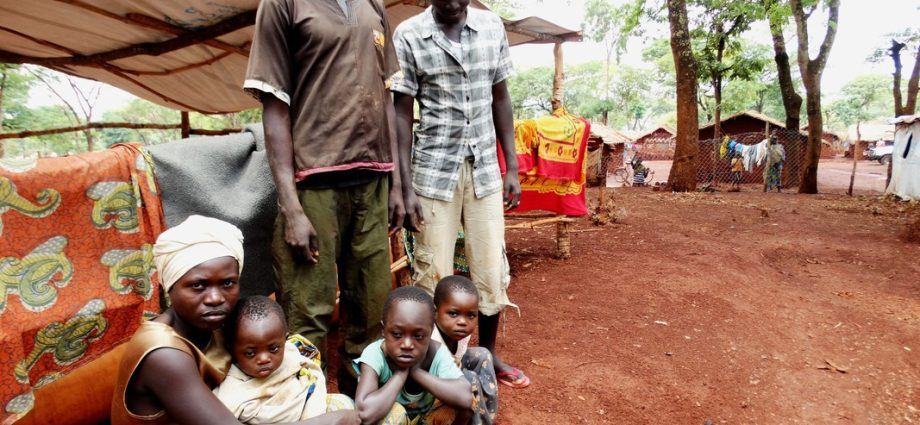 Shit in the Burundi refugee camp