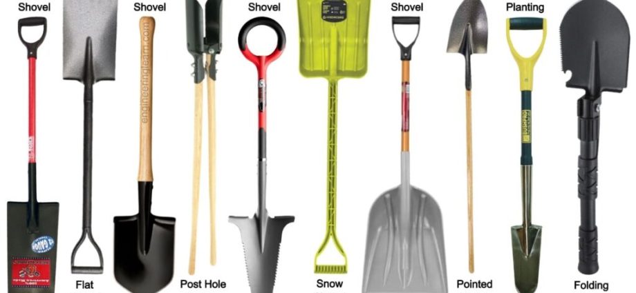 Shovel shapes: varieties and applications in the garden