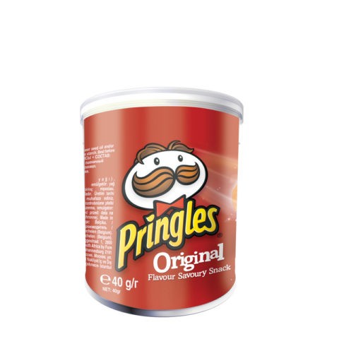 Snack on Pringles chips: with crab sticks, shrimps, chicken, caviar, cheese