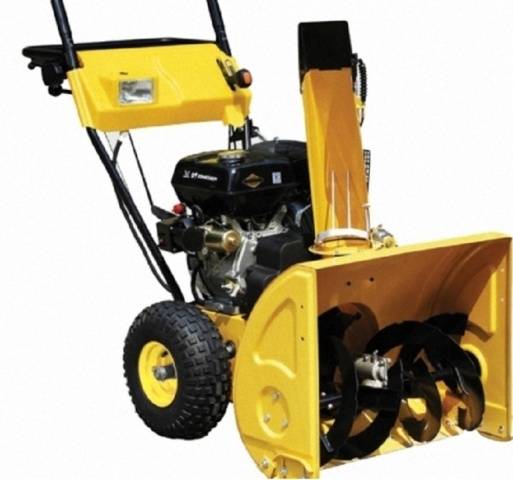 Snow blower Huter SCG 8100c on caterpillars