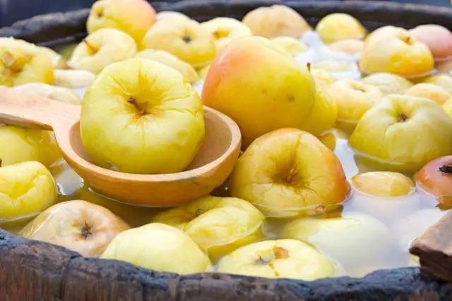 Soaked apples Antonovka